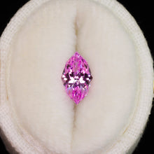 Load image into Gallery viewer, Create your own ring: 1.29ct pink marquise lab sapphire (Ice Princess)