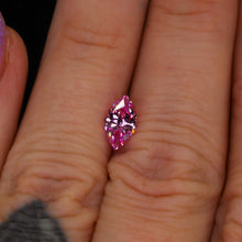 Load image into Gallery viewer, Create your own ring: 1.29ct pink marquise lab sapphire (Ice Princess)