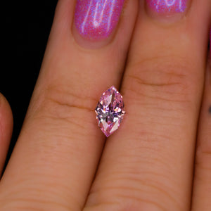 Create your own ring: 1.34ct light pink marquise lab sapphire (Ice Princess)