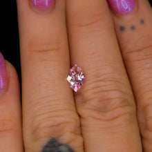 Load image into Gallery viewer, Create your own ring: 1.34ct light pink marquise lab sapphire (Ice Princess)