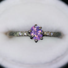 Load image into Gallery viewer, Oakley: 14k palladium white gold, lavender/pink sapphire &amp; diamond ring