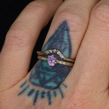 Load image into Gallery viewer, Oakley: 14k palladium white gold, lavender/pink sapphire &amp; diamond ring