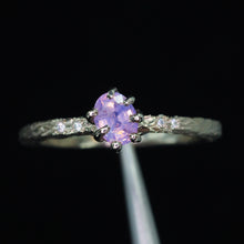 Load image into Gallery viewer, Oakley: 14k palladium white gold, lavender/pink sapphire &amp; diamond ring