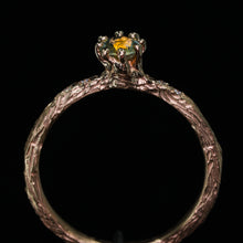 Load image into Gallery viewer, Oakley: 14k rose gold, bicolor Montana sapphire &amp; diamond ring