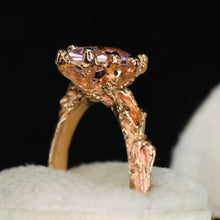 Load image into Gallery viewer, Moonflower: 14k rose gold &amp; marquise pink sapphire