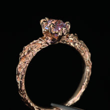 Load image into Gallery viewer, Moonflower: 14k rose gold &amp; marquise pink sapphire