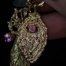 Load image into Gallery viewer, My Flowers are Butterflies: 14k and sapphire pendant/charm