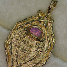 Load image into Gallery viewer, My Flowers are Butterflies: 14k and sapphire pendant/charm