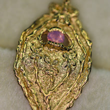 Load image into Gallery viewer, My Flowers are Butterflies: 14k and sapphire pendant/charm