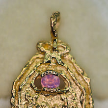 Load image into Gallery viewer, My Flowers are Butterflies: 14k and sapphire pendant/charm