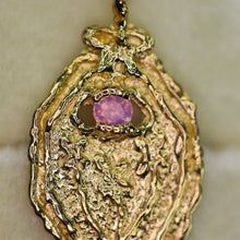 Load image into Gallery viewer, My Flowers are Butterflies: 14k and sapphire pendant/charm