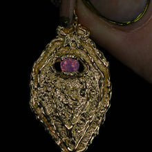 Load image into Gallery viewer, My Flowers are Butterflies: 14k and sapphire pendant/charm