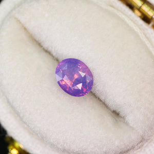 Create your own ring: 1.11ct opalescent pink/purple sapphire