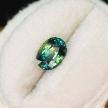 Load image into Gallery viewer, Create your own ring: 1.38ct oval cut teal/parti sapphire