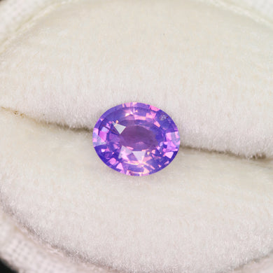 Create your own ring: 1.07ct oval opalescent purple/pink sapphire