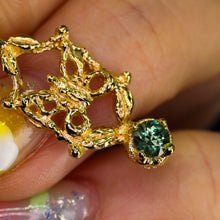 Load image into Gallery viewer, Butterfly Portal: 14K charm/pendant (36 stone options)