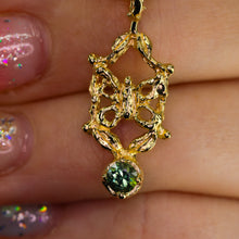 Load image into Gallery viewer, Butterfly Portal: 14K charm/pendant (36 stone options)