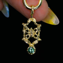 Load image into Gallery viewer, Butterfly Portal: 14K charm/pendant (36 stone options)