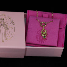 Load image into Gallery viewer, Butterfly Portal: 14K charm/pendant (36 stone options)