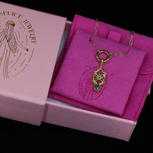 Load image into Gallery viewer, Butterfly Portal: 14K charm/pendant (36 stone options)