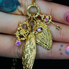 Load image into Gallery viewer, &quot;A wing to set me free&quot;: 14K cicada wing pendant