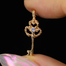 Load image into Gallery viewer, The Hidden Realm Key: 14K charm/pendant (multiple options)