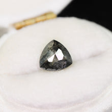 Load image into Gallery viewer, Create your own ring: 1.38ct rosecut trillion salt &amp; pepper diamond