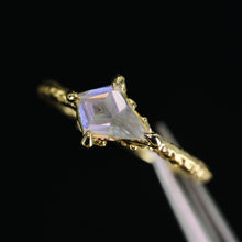 Load image into Gallery viewer, &quot;Amaya&quot; 14k kite rosecut moissanite ring (ooak)