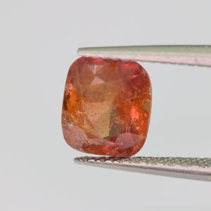Create your own ring: 1.47ct cushion orange/red Umba sapphire