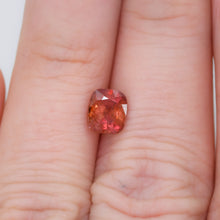 Load image into Gallery viewer, Create your own ring: 1.47ct cushion orange/red Umba sapphire