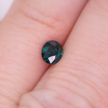 Load image into Gallery viewer, Create your own ring: 0.77ct dark teal oval sapphire