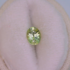 Create your own ring: 0.76ct lime/yellow Montana sapphire