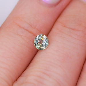 Create your own ring: 0.68ct pastel mint/orange Montana sapphire