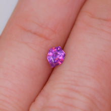 Load image into Gallery viewer, Create your own ring: 0.49ct fuscia/purple step cut hexagon sapphire
