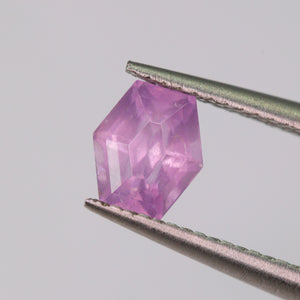 Create your own ring: 0.56ct lilac/lavender/pink hexagon sapphire