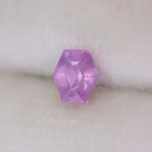 Create your own ring: 0.56ct lilac/lavender/pink hexagon sapphire