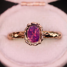 Load image into Gallery viewer, Ondine: 14k pink/purple opalescent sapphire ring