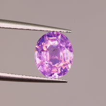Load image into Gallery viewer, Create your own ring: 2.25ct pink/purple opalescent oval sapphire
