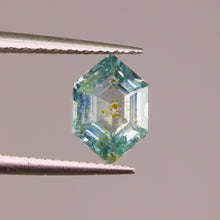 Load image into Gallery viewer, Create your own ring: 1.37ct step cut hexagon teal sapphire
