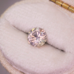 Create your own ring: 0.98ct round brilliant silky white sapphire