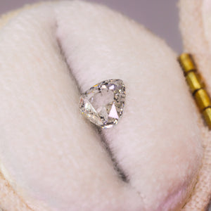 Create your own ring: 0.48ct rosecut trillion salt & pepper diamond