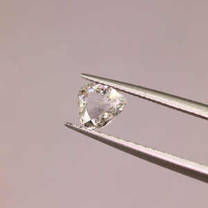 Create your own ring: 0.48ct rosecut trillion salt & pepper diamond