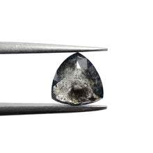 Load image into Gallery viewer, Create your own ring: 1.38ct rosecut trillion salt &amp; pepper diamond