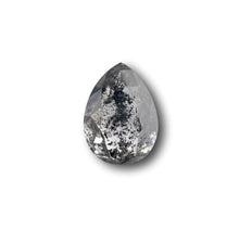 Load image into Gallery viewer, Create your own ring: 1.18ct rosecut pear salt &amp; pepper diamond