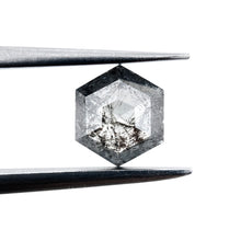 Load image into Gallery viewer, Create your own ring: 0.78ct rosecut hexagon salt &amp; pepper diamond