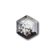 Load image into Gallery viewer, Create your own ring: 0.78ct rosecut hexagon salt &amp; pepper diamond