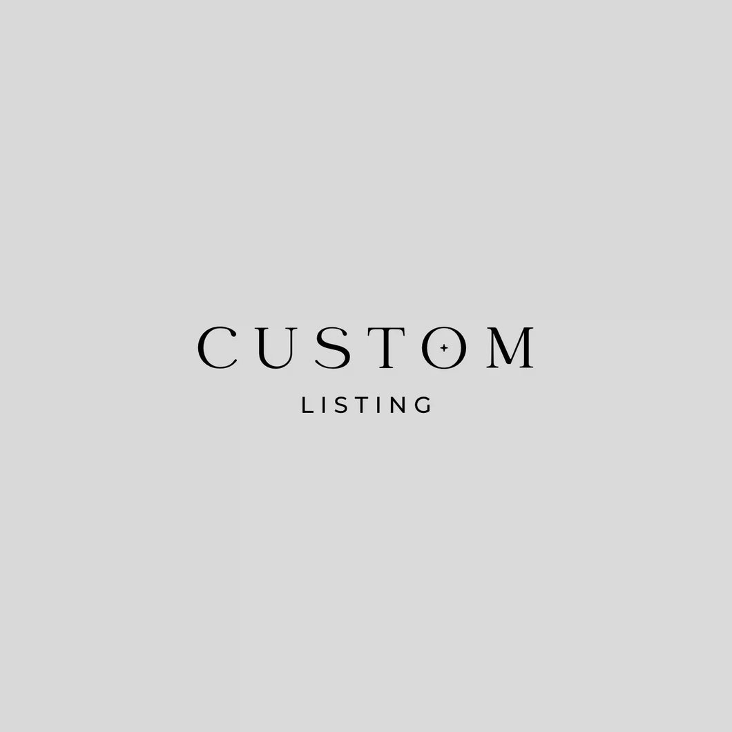 Custom listing for M. K.