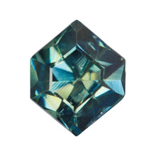 Load image into Gallery viewer, Create your own ring: 0.80ct step cut hexagon teal sapphire