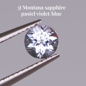 3) Montana sapphire pastel violet/blue