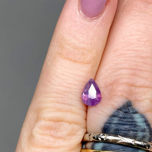 Create your own ring: 0.86ct pink/violet unicorn pear sapphire